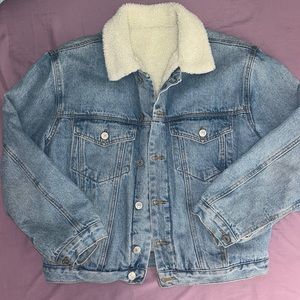 Brandy Melville Sherpa Denim Jacket